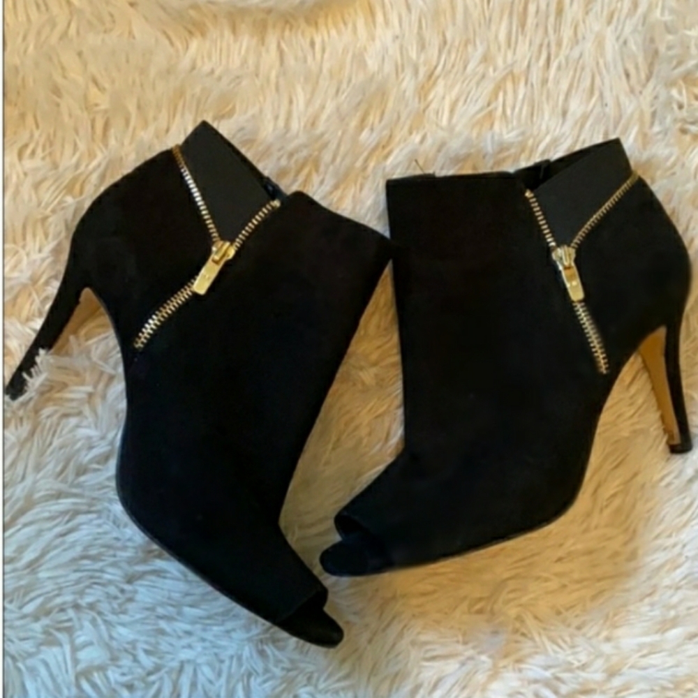 Marc Fisher Open-Toe Booties - Picture 2 of 5